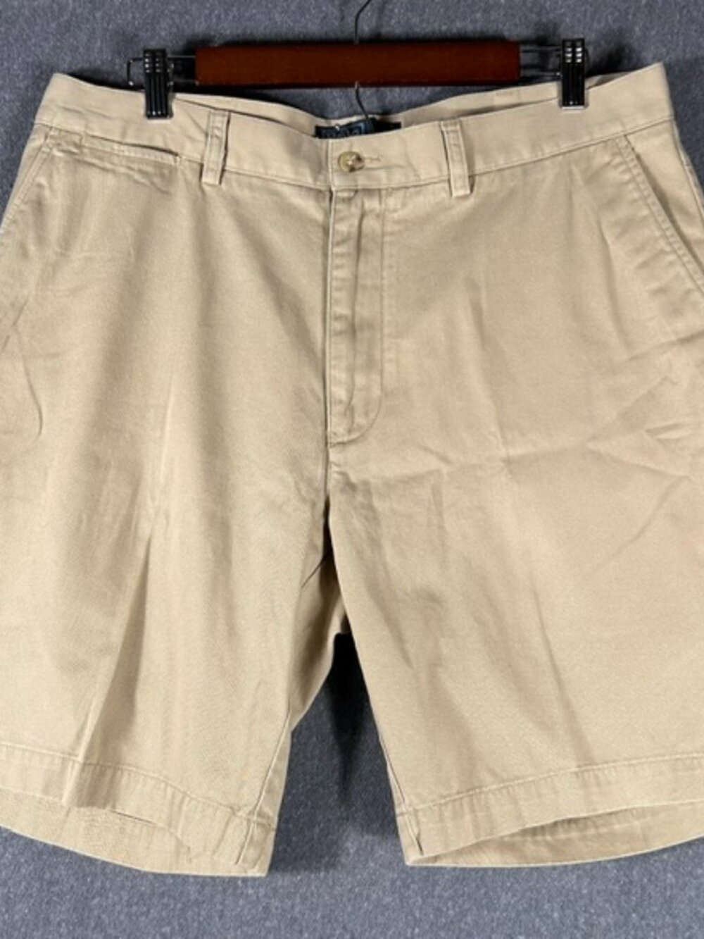 Ralph Lauren Polo Prospect Shorts Mens Sz 36 Khaki 100% Cotton Casual Preppy